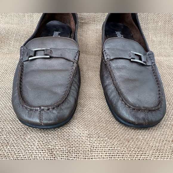 Judith Gray Green Metallic Loafers - Picture 9 of 9